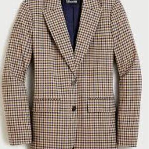 J. Crew Houndstooth Blazer - Brown and Black